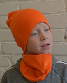 Комплект детский (шапочка+снуд) Dp251.5 оранжевый