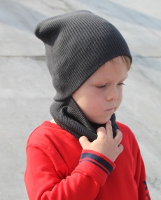 Детская тёплая шапочка  Cp241.10 темно-серый